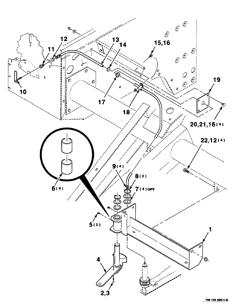 Схема запчастей Case IH RS551 - (6-18) - TWINE THREADER ASSEMBLY (14) - BALE CHAMBER