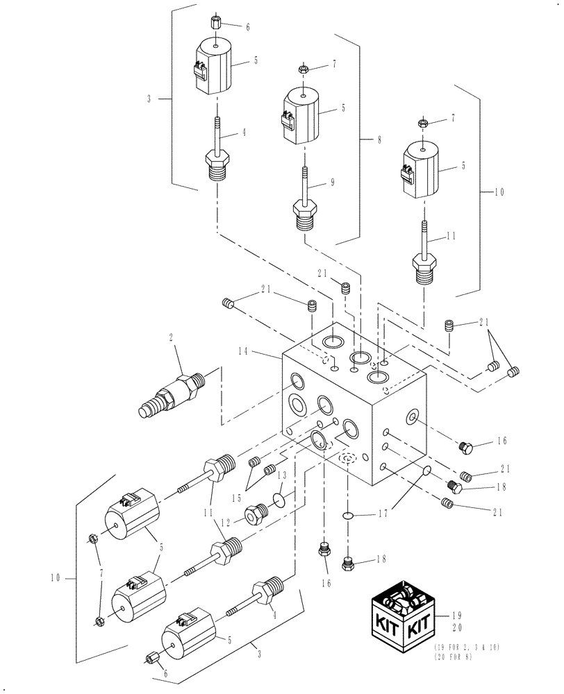 Схема запчастей Case IH WDX1701 - (039B) - HEADER LIFT MANIFOLD (35) - HYDRAULIC SYSTEMS