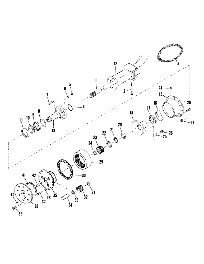 Схема запчастей Case IH STEIGER - (04-42) - AXLE ASSEMBLY - ROCKWELL, STANDARD VERSION, WC & SWC, SN 8350 & BELOW (04) - Drive Train