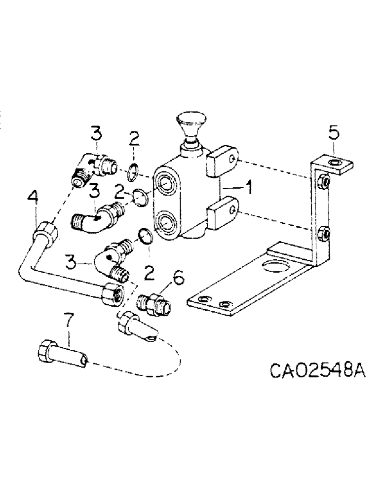 Схема запчастей Case IH 185 - (10-15) - HYDRAULICS, HYDRAULIC SELECTOR VALVE AND CONNECTIONS, 184 TRACTORS (07) - HYDRAULICS