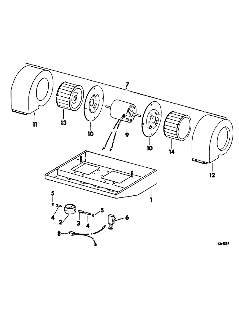 Схема запчастей Case IH 856 - (N-18) - PARTS ACCESSORIES AND ATTACHMENTS, CAB PRESSURIZER Accessories & Attachments