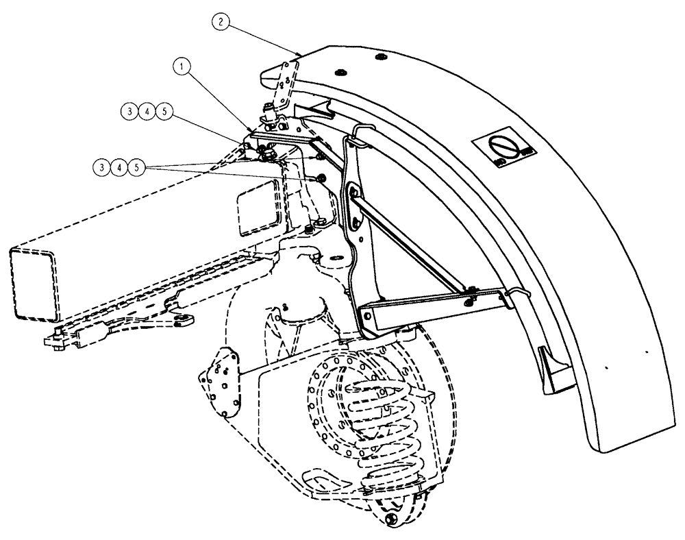 Схема запчастей Case IH SPX4410 - (11-001) - FENDER GROUP, RH Options