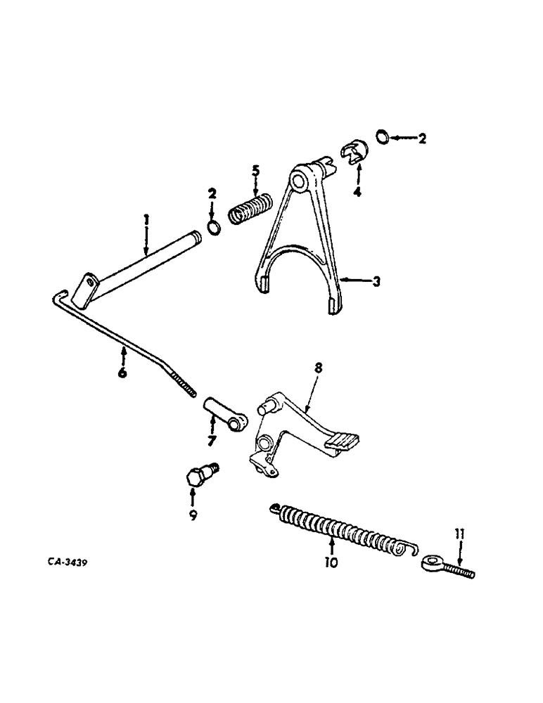 Схема запчастей Case IH 674 - (07-07) - DRIVE TRAIN, DIFFERENTIAL LOCK (04) - Drive Train