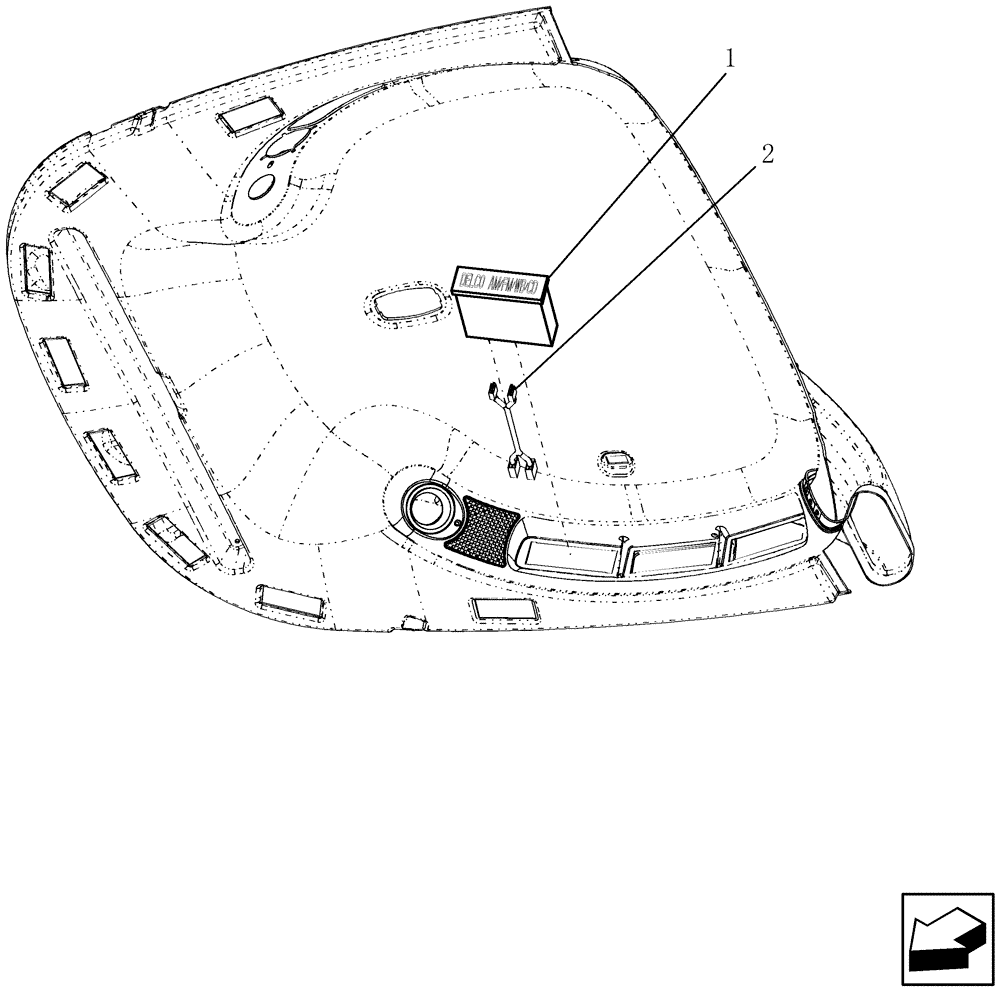 Схема запчастей Case IH 9120 - (55.510.06) - RADIO (55) - ELECTRICAL SYSTEMS