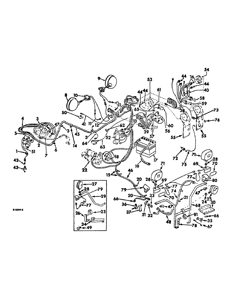 Схема запчастей Case IH 656 - (G-15) - ELECTRICAL SYSTEM, STARTING AND LIGHTING, FARMALL GASOLINE ENGINE TRACTORS (06) - ELECTRICAL SYSTEMS