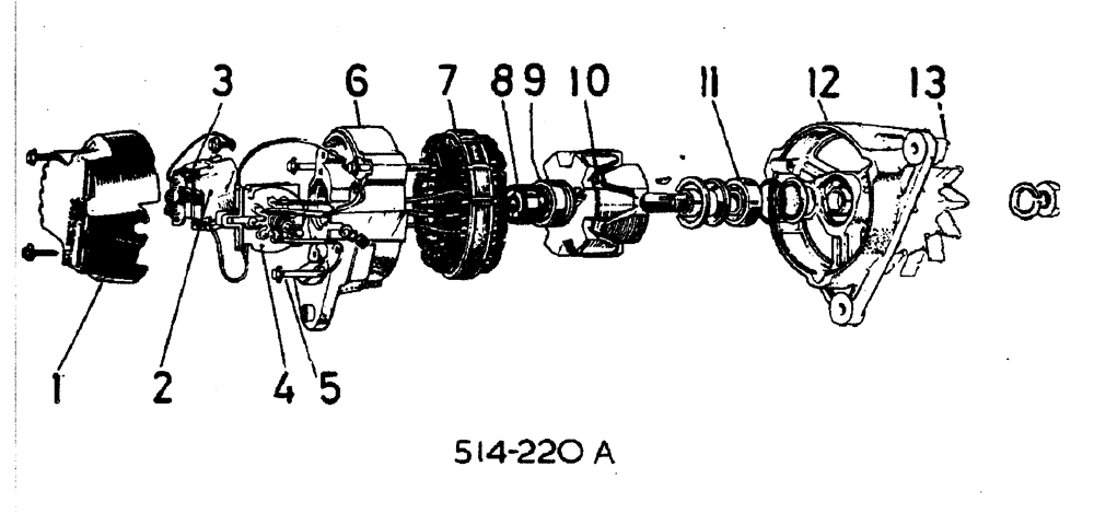 Схема запчастей Case IH 884 - (08-010) - ALTERNATOR (06) - ELECTRICAL