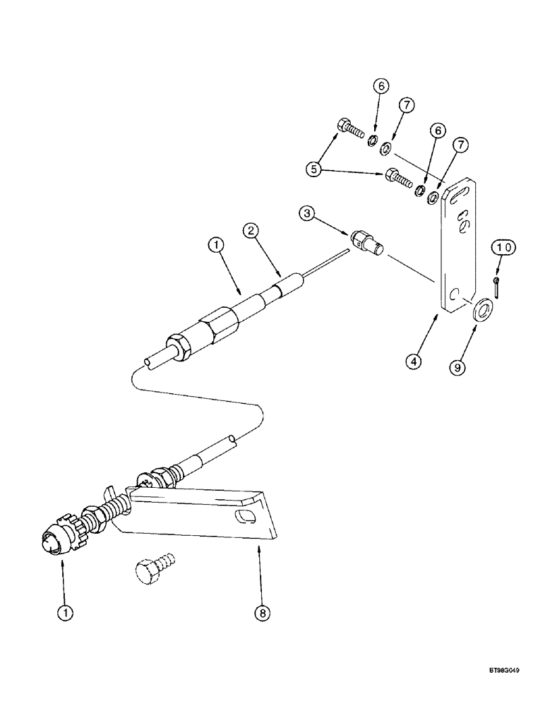 Схема запчастей Case IH 4391TA - (3-22) - THROTTLE CONTROL (03) - FUEL SYSTEM