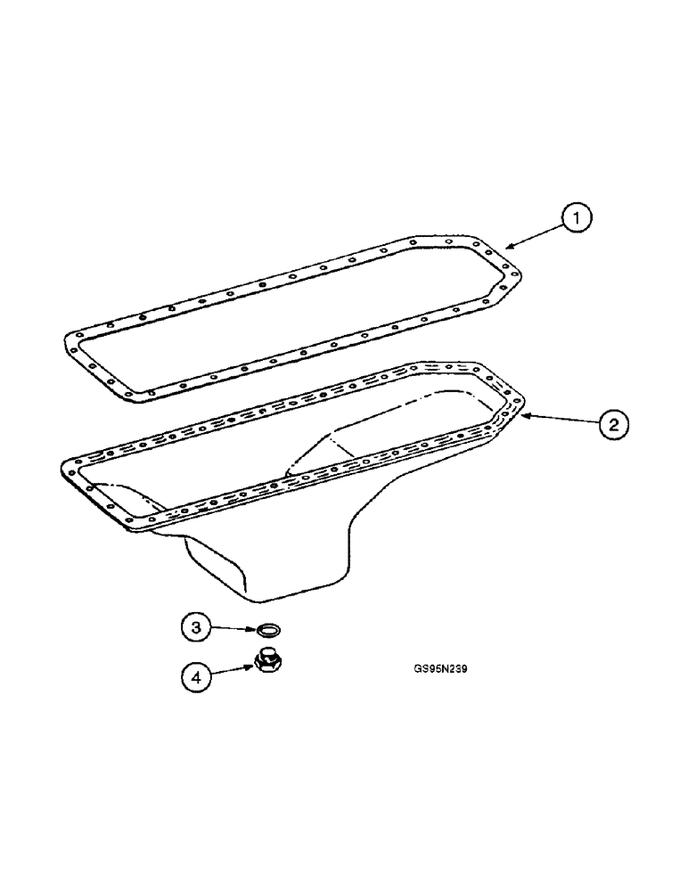 Схема запчастей Case IH D-312 - (9A-06) - CRANKCASE OIL PAN 