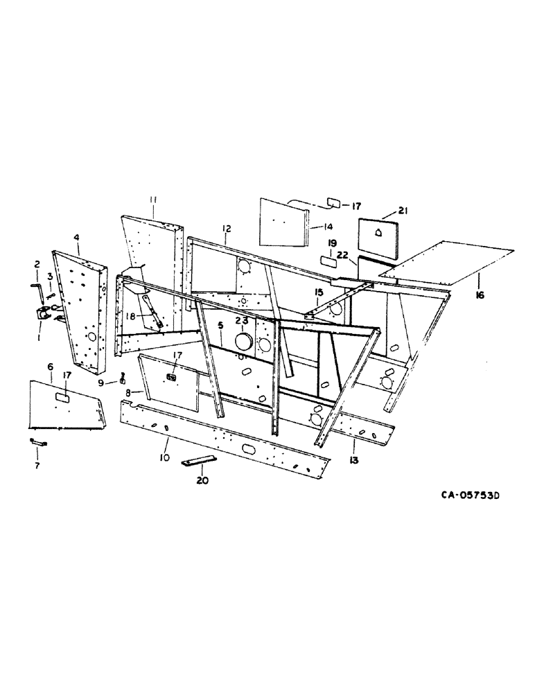 Схема запчастей Case IH 1480 - (20-01) - SEPARATOR, SEPARATOR SIDES Separation