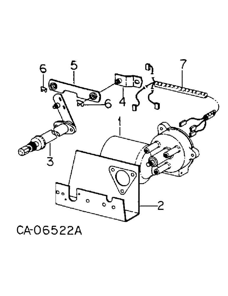 Схема запчастей Case IH 6388 - (08-21) - ELECTRICAL, WINDSHIELD WIPER MOTOR (06) - ELECTRICAL