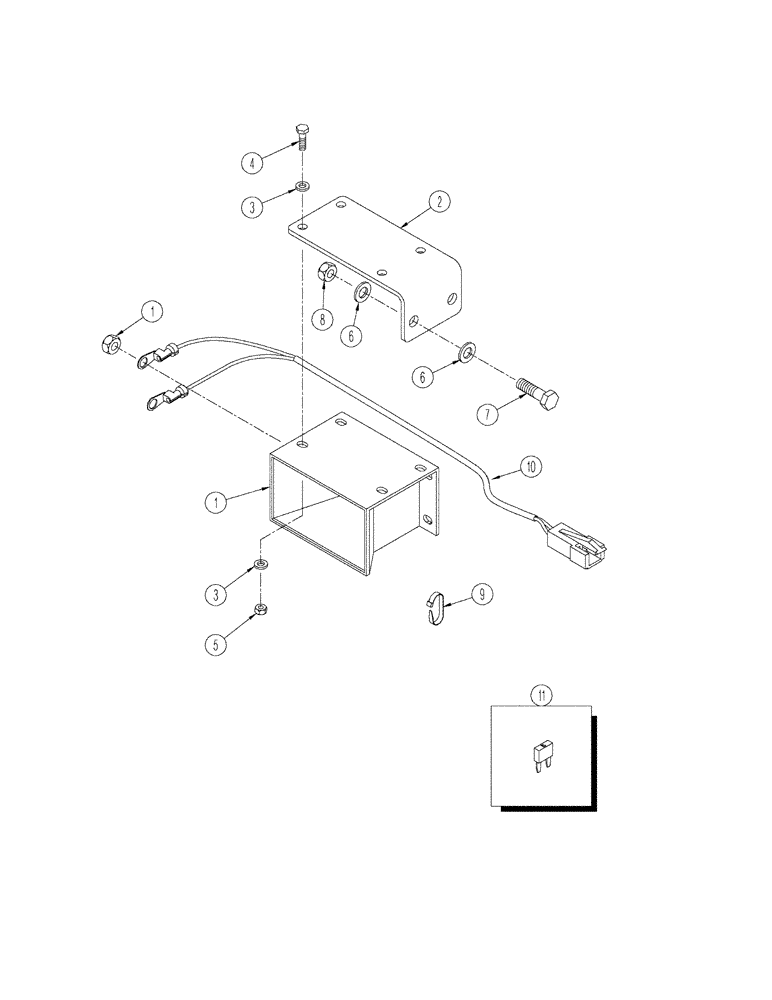 Схема запчастей Case IH STX425 - (04-31) - ALARM - BACK-UP (04) - ELECTRICAL SYSTEMS