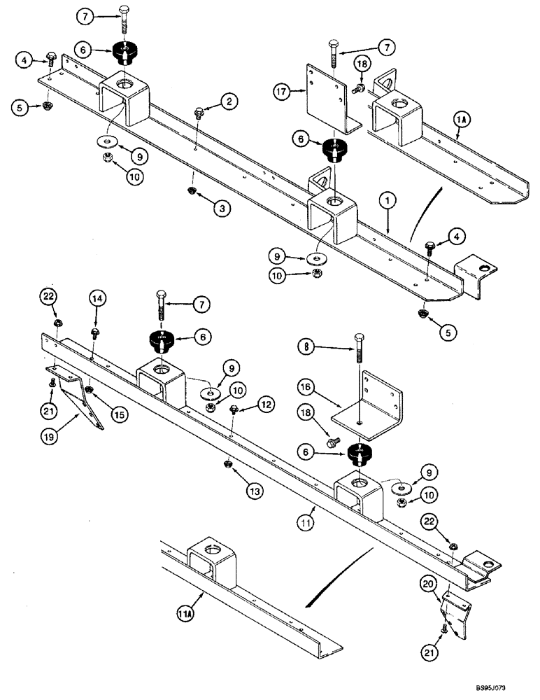 Схема запчастей Case IH 2188 - (2-56) - ENGINE RAILS AND SUPPORTS (01) - ENGINE