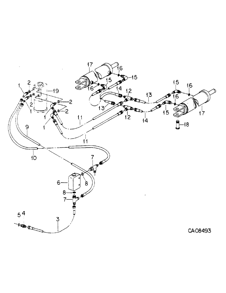 Схема запчастей Case IH 4366 - (10-07) - HYDRAULICS, HYDRAULIC POWER STEERING AND CONNECTIONS, 4366 TRACTORS (07) - HYDRAULICS