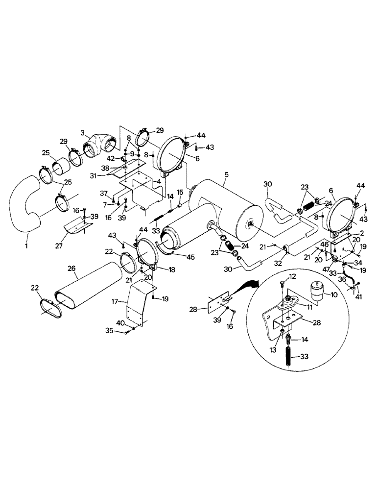 Схема запчастей Case IH 9110 - (04-60) - AIR INTAKE SYSTEM (04) - Drive Train