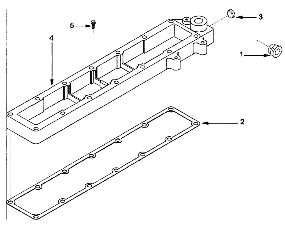 Схема запчастей Case IH SPX3310 - (03-010) - AFTERCOOLER SPACER (01) - ENGINE