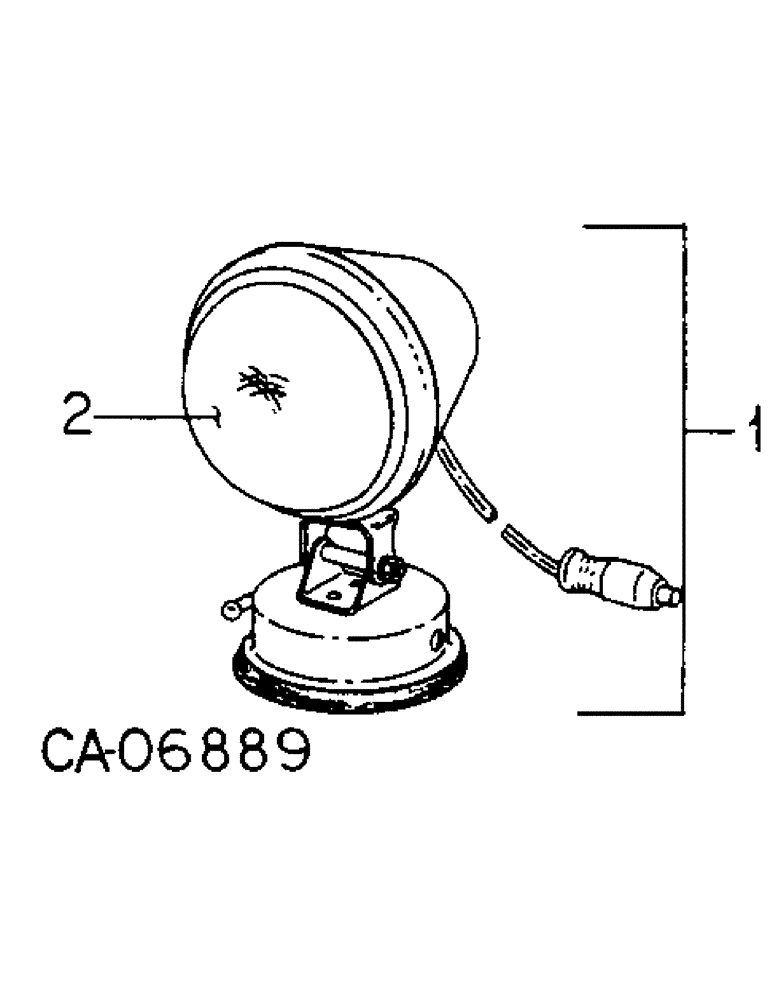 Схема запчастей Case IH 3788 - (08-10) - ELECTRICAL, AUXILIARY FLOOD LIGHT PARTS ACCESSORY (06) - ELECTRICAL