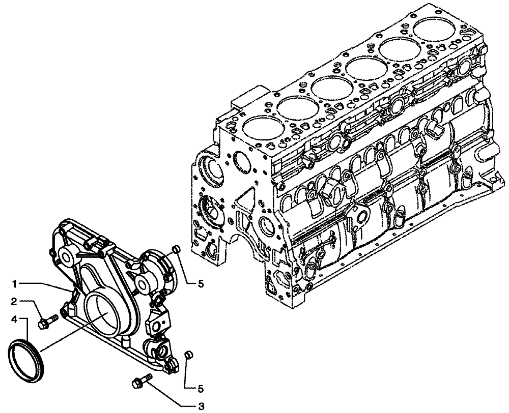 Схема запчастей Case IH SPX3320 - (03-021) - FRONT GEAR COVER (01) - ENGINE