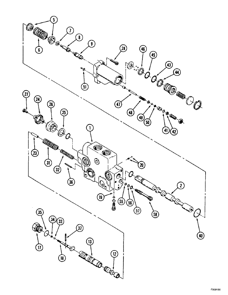 Схема запчастей Case IH 9350 - (8-68) - HYDRAULIC REMOTE VALVE SECTION, FIRST SECTION WITH PRIORITY AND FLOAT (08) - HYDRAULICS