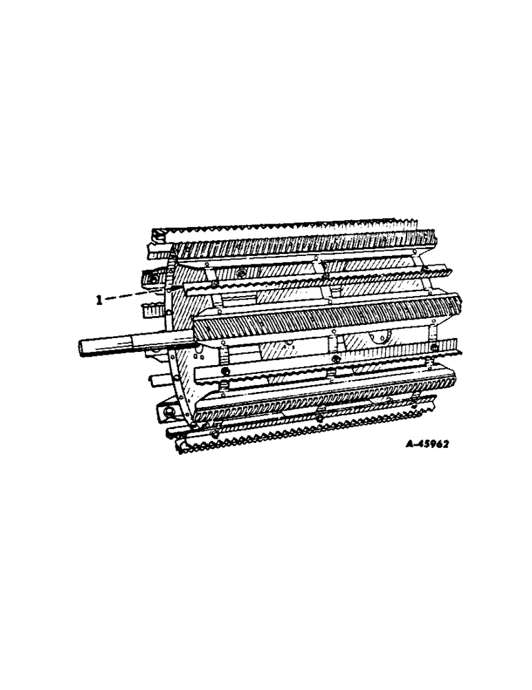 Схема запчастей Case IH 403 - (180) - NOTCHED ANGLE CYLINDER BARS (88) - ACCESSORIES