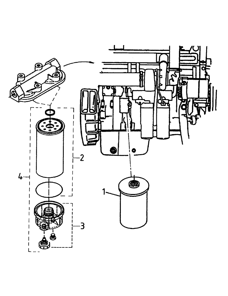 Схема запчастей Case IH 7000 - (C01-40) - FILTERS, FLORIDA, FLORIDA OPTION Engine & Engine Attachments