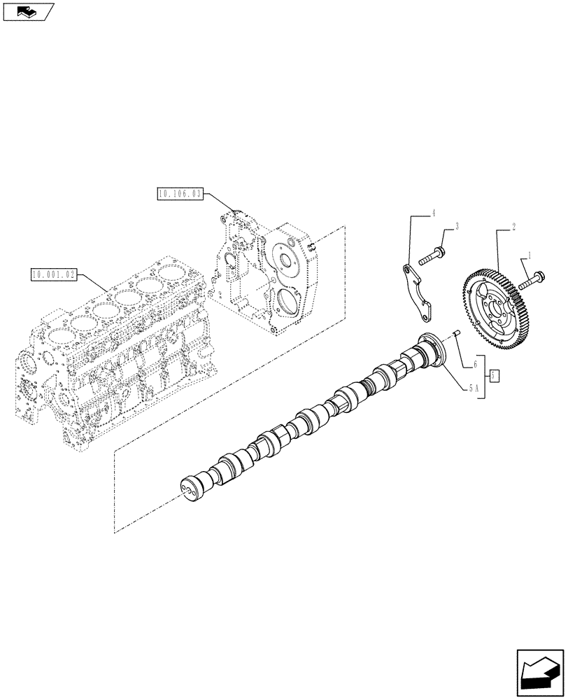 Схема запчастей Case IH F4GE9684C J602 - (10.106.01) - CAMSHAFT - TIMING CONTROL (10) - ENGINE