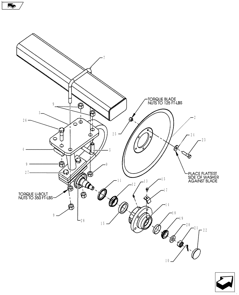 Схема запчастей Case IH 9300 - (75.200.05) - CUSHION DISC MOUNT ASSEMBLY (09) - CHASSIS/ATTACHMENTS