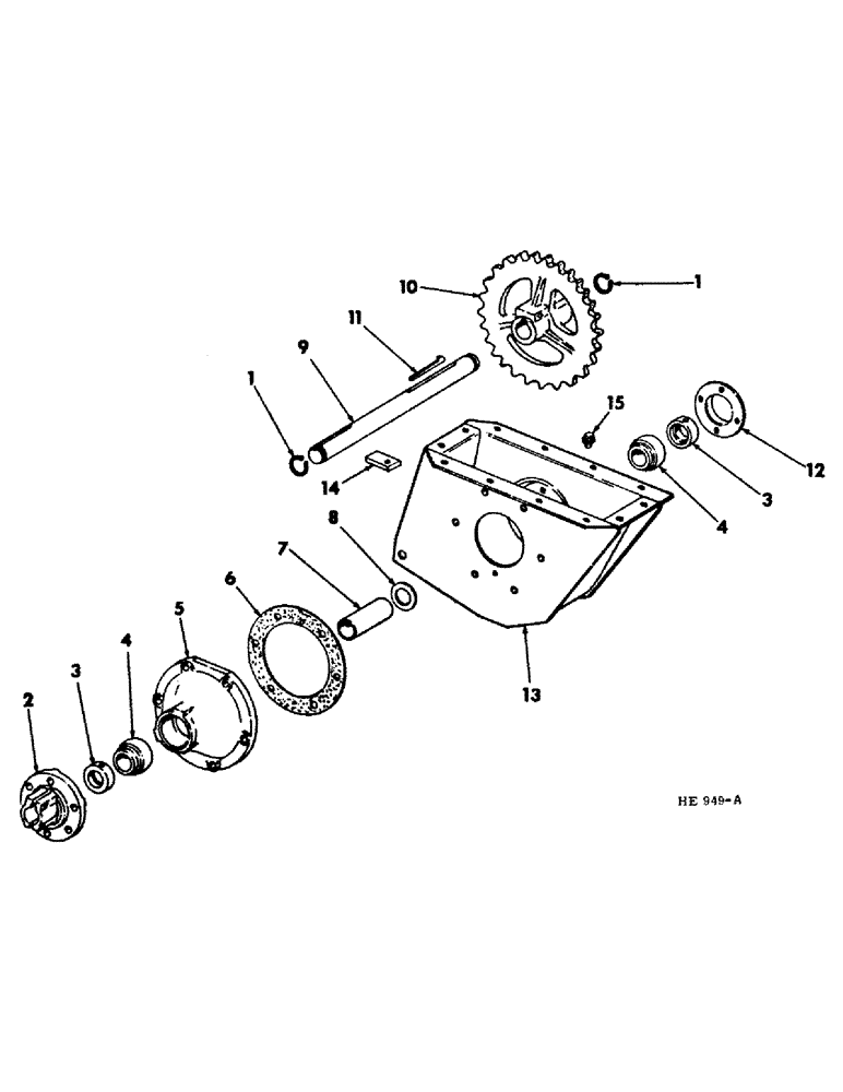 Схема запчастей Case IH 225 - (B-05) - POWER TRAIN, MAIN WHEEL AXLE AND HOUSING (03) - POWER TRAIN