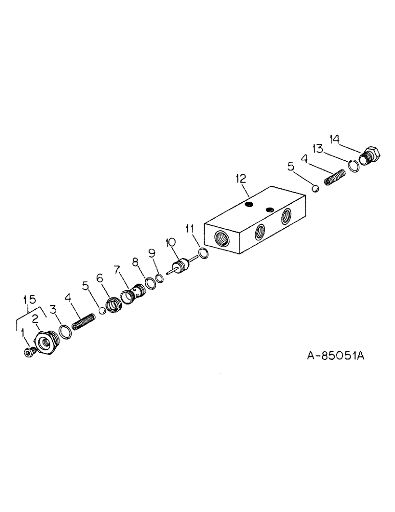 Схема запчастей Case IH 2400 - (B-31) - DOUBLE ACTION CHECK VALVE ASSEMBLY (35) - HYDRAULIC SYSTEMS