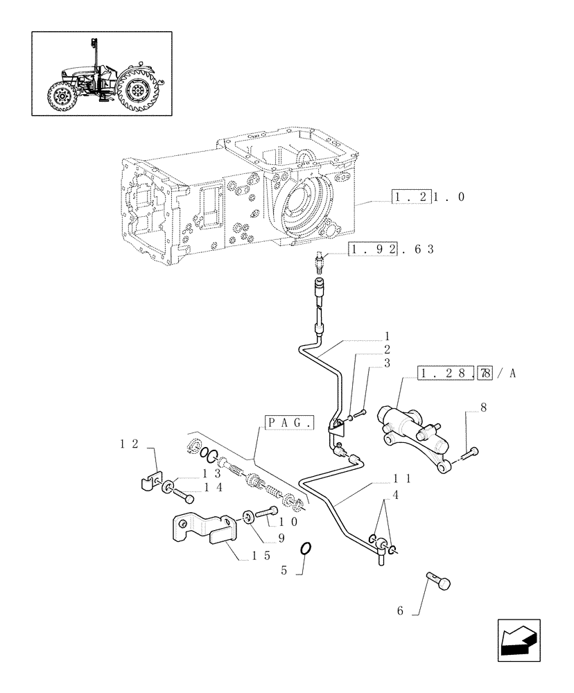 Схема запчастей Case IH JX1060C - (1.28.8[01]) - GEAR LUBRICATION SYSTEM - C5723 (03) - TRANSMISSION