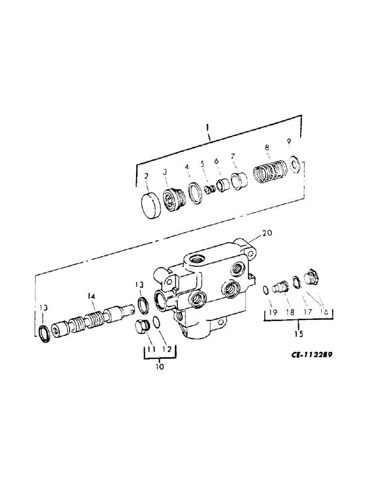 Схема запчастей Case IH 454 - (10-29) - HYDRAULICS, MOTOR CONTROL VALVE (07) - HYDRAULICS