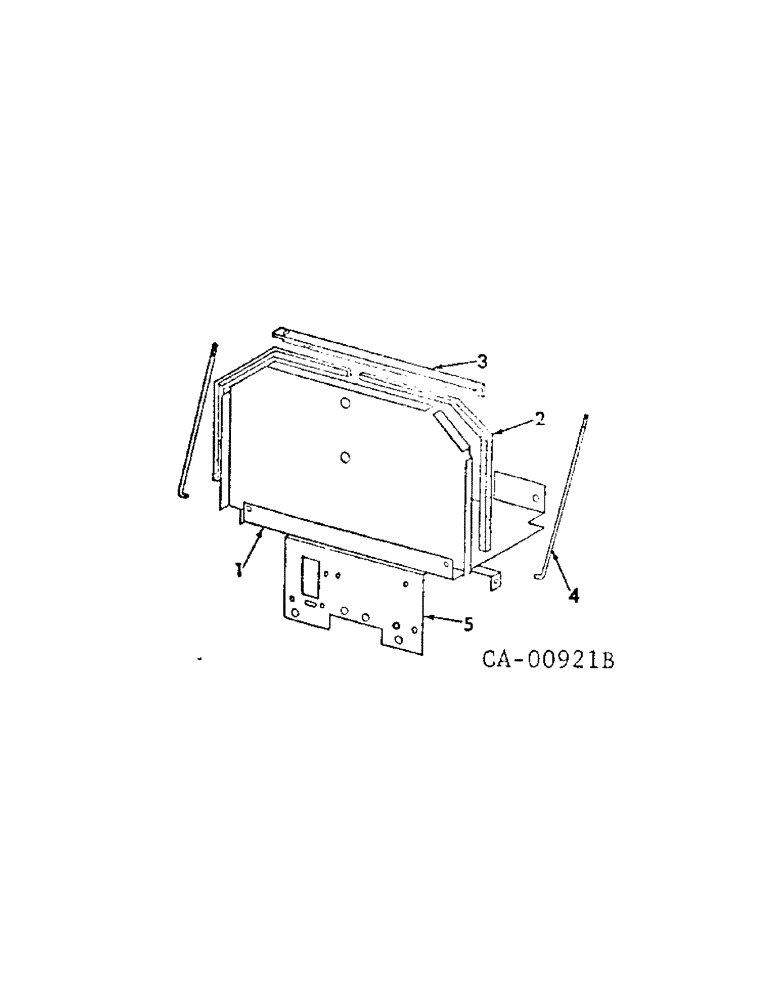 Схема запчастей Case IH 2500 - (08-11[1]) - ELECTRICAL, BATTERY TRAY, GASOLINE ENGINE TRACTORS (06) - ELECTRICAL