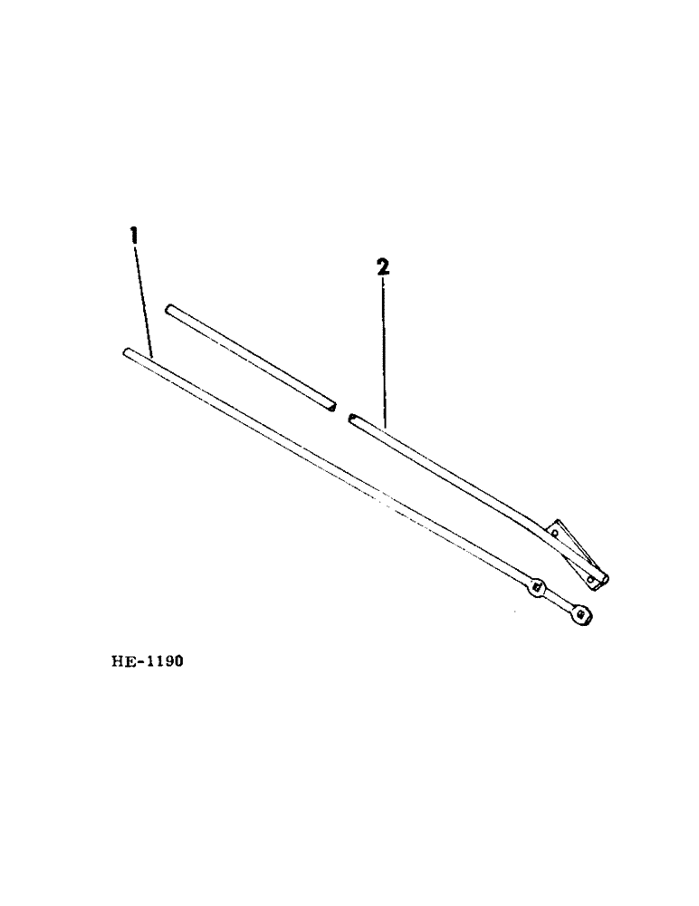 Схема запчастей Case IH 375 - (N-21[A]) - PARTS ACCESSORIES AND ATTACHMENTS, WINDROW DEFLECTOR ROD Accessories & Attachments