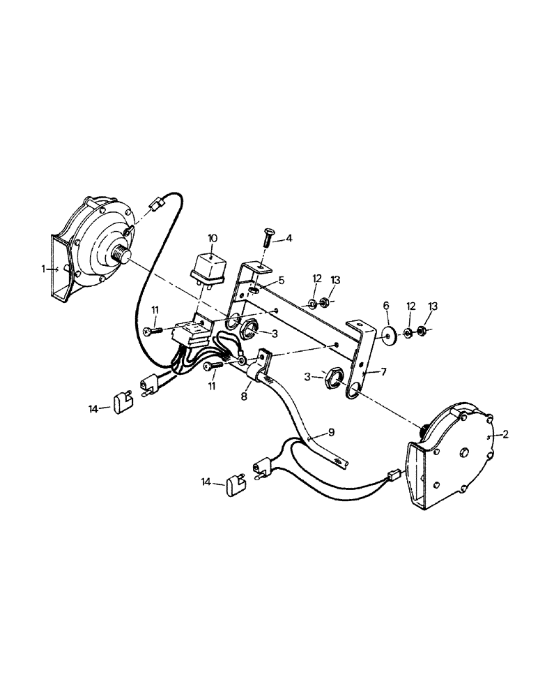 Схема запчастей Case IH KP-1400 - (02-23) - HORN AND MOUNTING (06) - ELECTRICAL