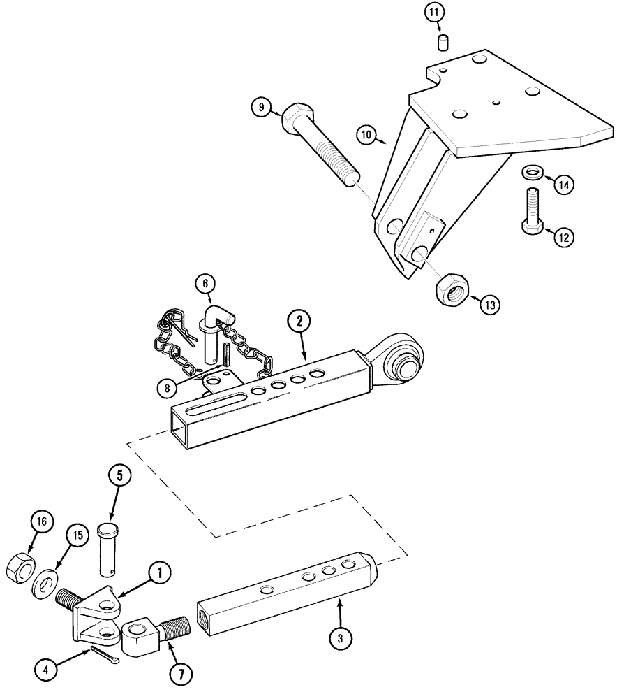 Схема запчастей Case IH MX110 - (09-73) - STABILIZER (09) - CHASSIS/ATTACHMENTS