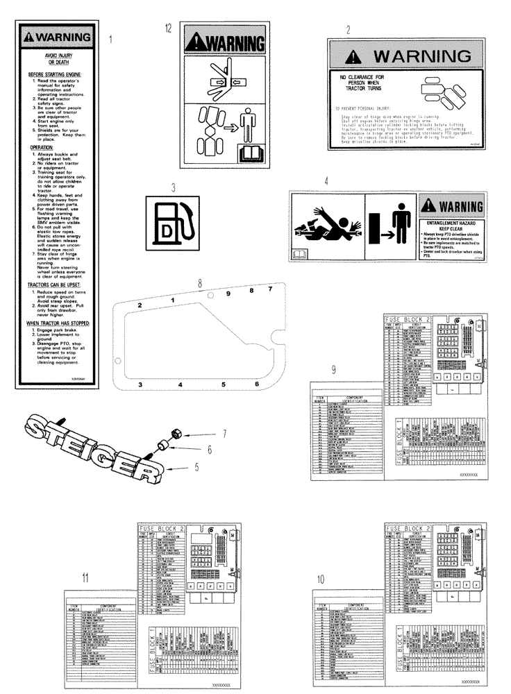 Схема запчастей Case IH STX325 - (09-52) - DECALS (09) - CHASSIS