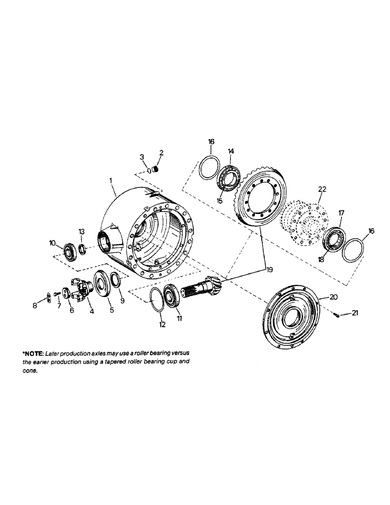 Схема запчастей Case IH STEIGER - (04-35) - DIFFERENTIAL AND HOUSING, MODEL AP-3445 ADJUSTABLE BAR (04) - Drive Train