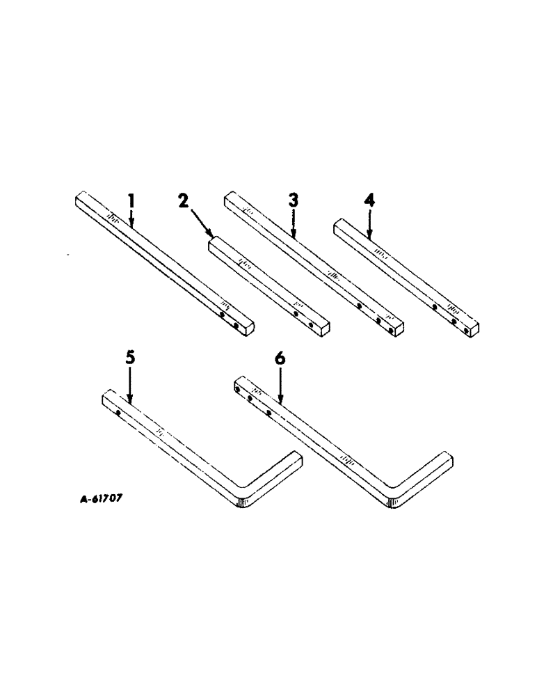 Схема запчастей Case IH 669 - (AG-07) - TOOL BARS, SQUARE 