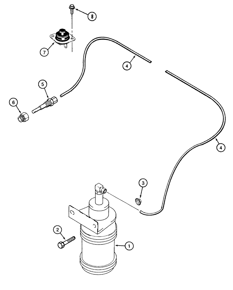 Схема запчастей Case IH CPX620 - (02-06) - ETHER START SYSTEM - BSN Y6T011701 (01) - ENGINE