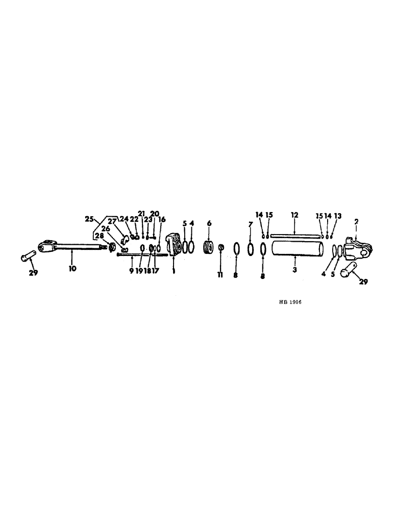 Схема запчастей Case IH 300 - (59) - REMOTE CONTROL HYDRAULIC CYLINDER 3-1/2 X 8 