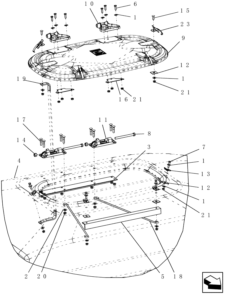 Схема запчастей Case IH 1200PT - (L.10.G[01]) - BULK FILL - TANKS (BSN CBJ022251) L - Field Processing