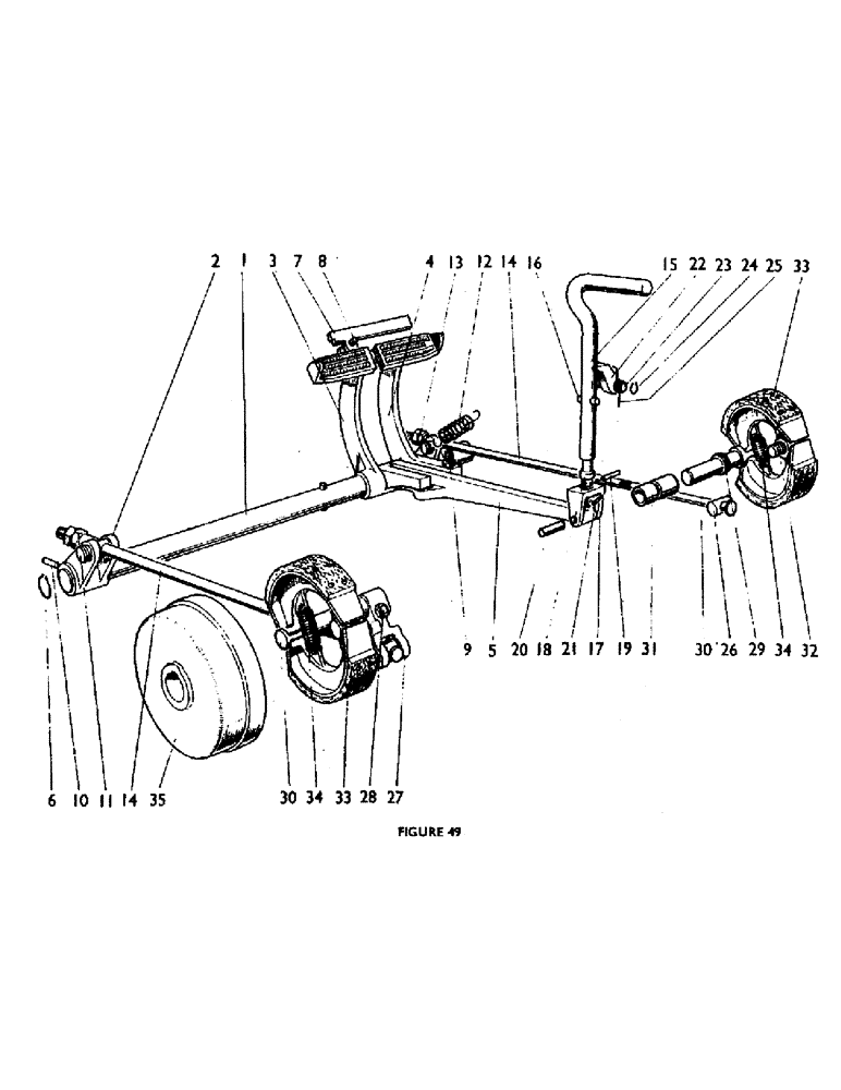 Схема запчастей Case IH 880F - (74) - FOOT AND HAND BRAKES (5.1) - BRAKES