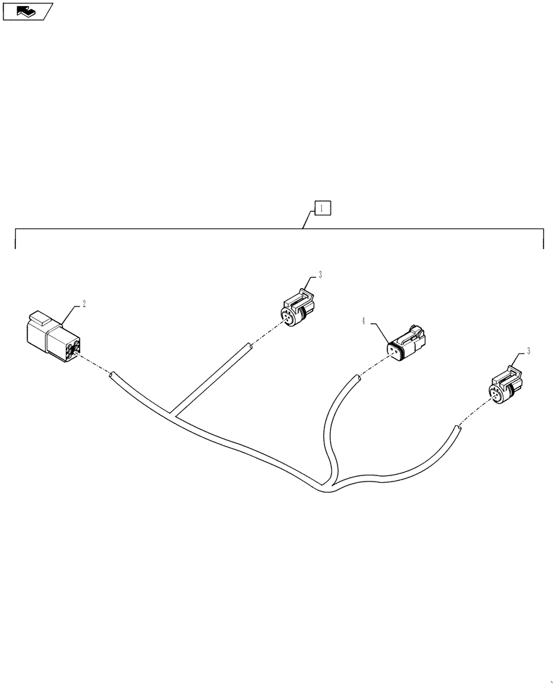 Схема запчастей Case IH STEIGER 350 - (55.100.05[08]) - HARNESS - HYDRAULIC SUB ASSY - EUROPE ONLY (55) - ELECTRICAL SYSTEMS