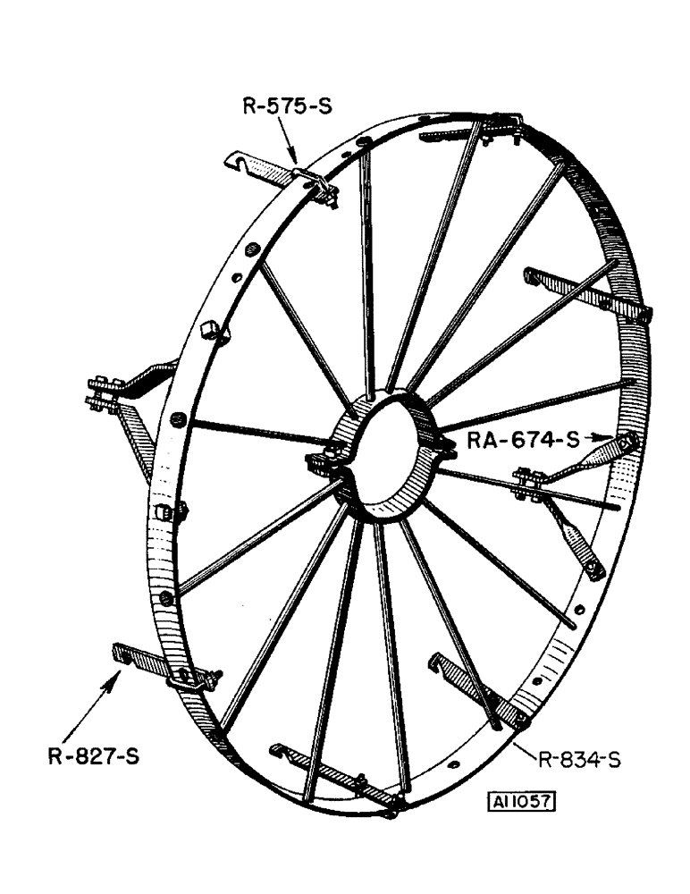 Схема запчастей Case IH F170 - (20) - EXTENSION RIM, HIGH WHEEL 