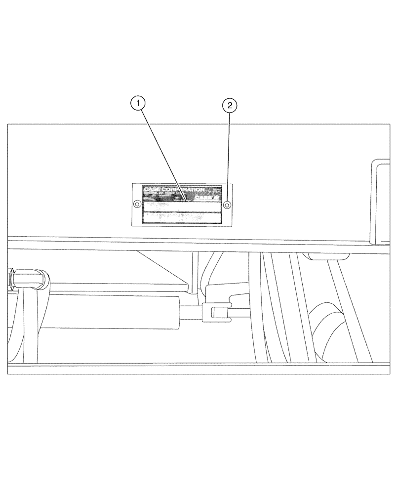 Схема запчастей Case IH SPX4410 - (04-040) - SERIAL PLATE GROUP Suspension & Frame