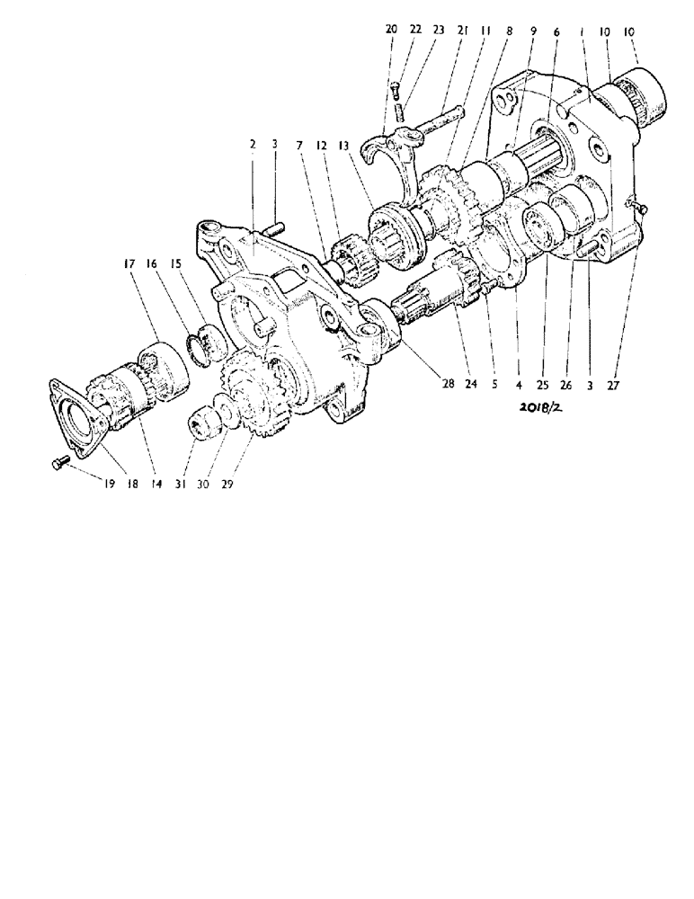 Схема запчастей Case IH 880A - (032) - TWELVE-SPEED GEARBOX, OPTIONAL EQUIPMENT, 880/A Gearbox