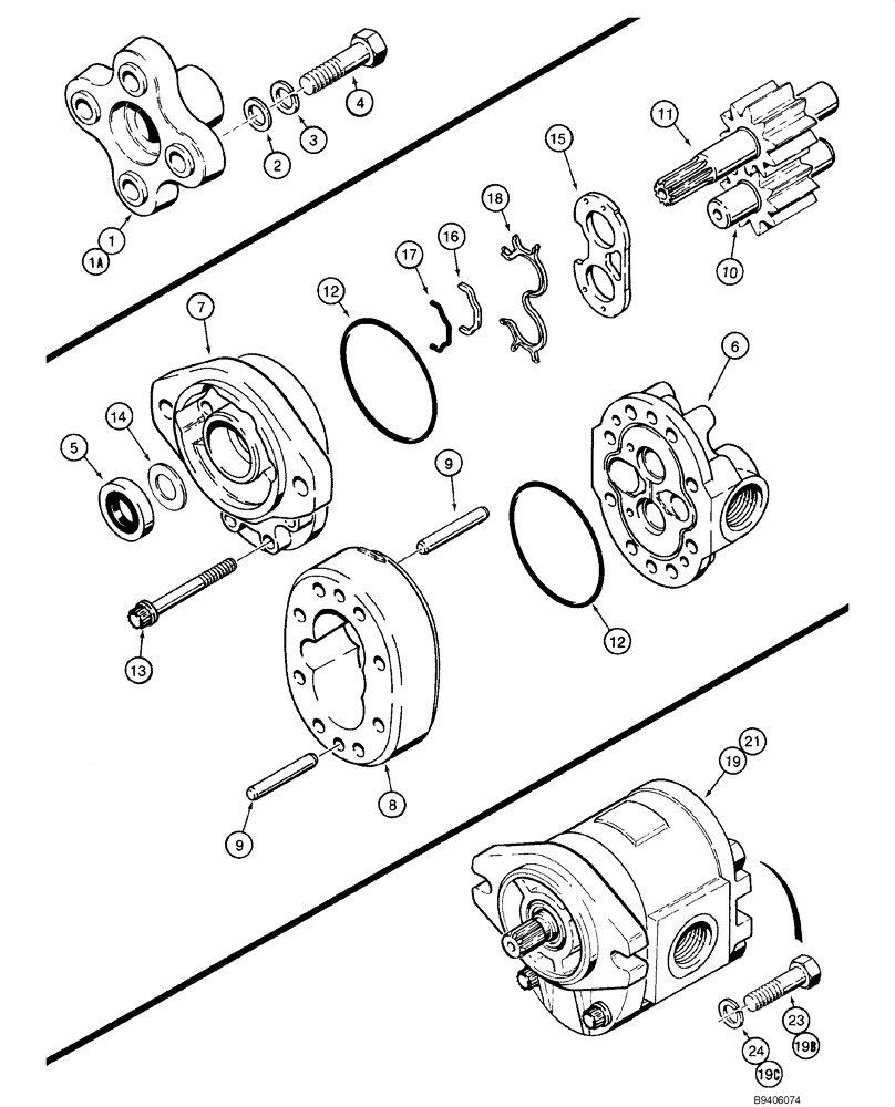 Схема запчастей Case IH 1845C - (06-11) - PUMP ASSY - HYDRAULIC EQUIPMENT (06) - POWER TRAIN