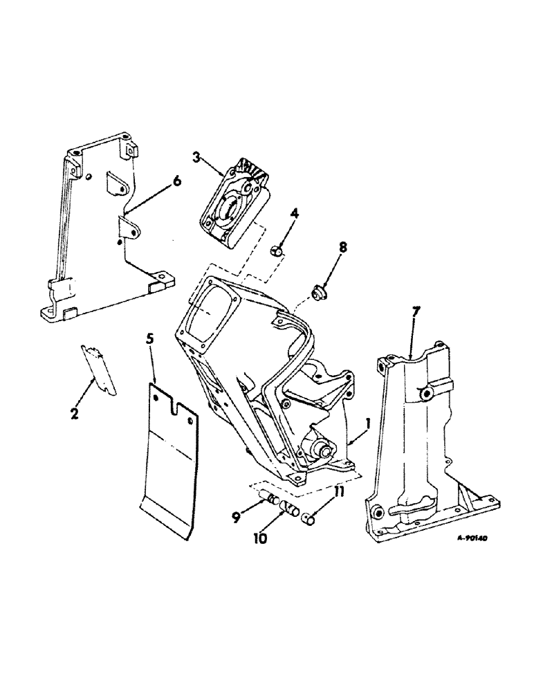 Схема запчастей Case IH 756 - (J-02) - STEERING MECHANISM, STEERING AND GEAR SELECTOR SUPPORTS Steering Mechanism