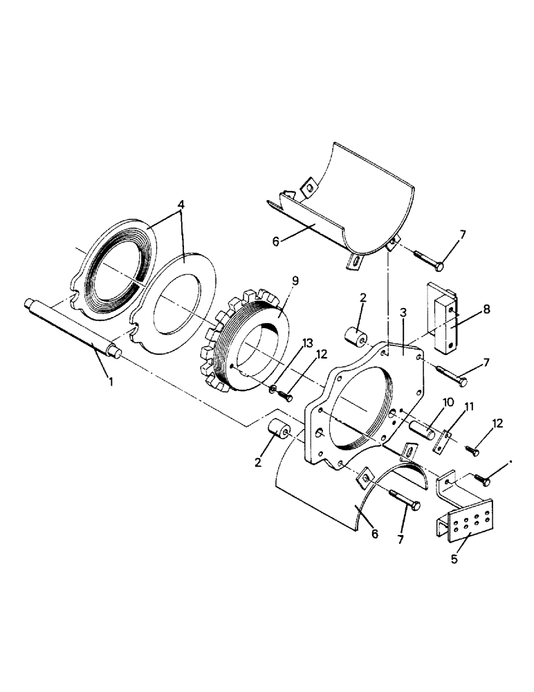 Схема запчастей Case IH PTA270 - (05-4A) - BRAKE ADJUSTER KIT, FOR MULTI-DISC BRAKE (5.1) - BRAKES