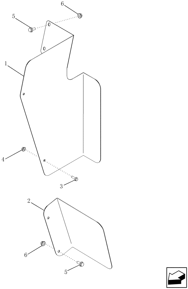 Схема запчастей Case IH 2588 - (10.418.27) - NON ROTARY AIR SCREEN VACUUM SHIELDS (10) - ENGINE