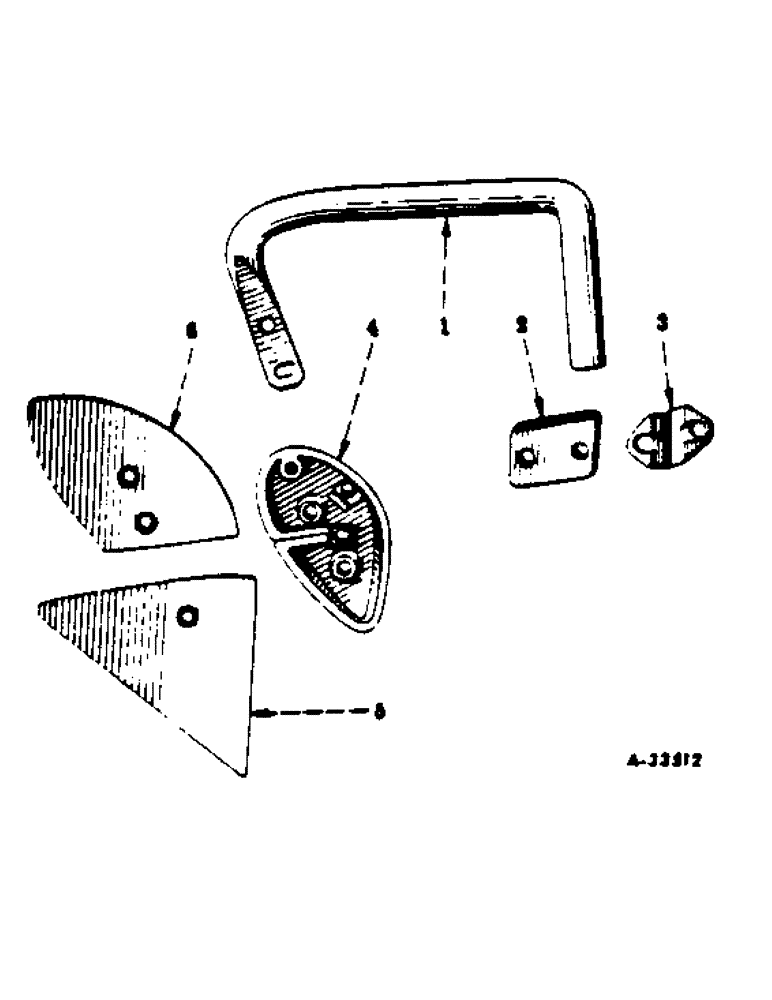 Схема запчастей Case IH 511 - (W-07) - JOINTER, TWO PIECE BLADE, ONE PER FURROW 